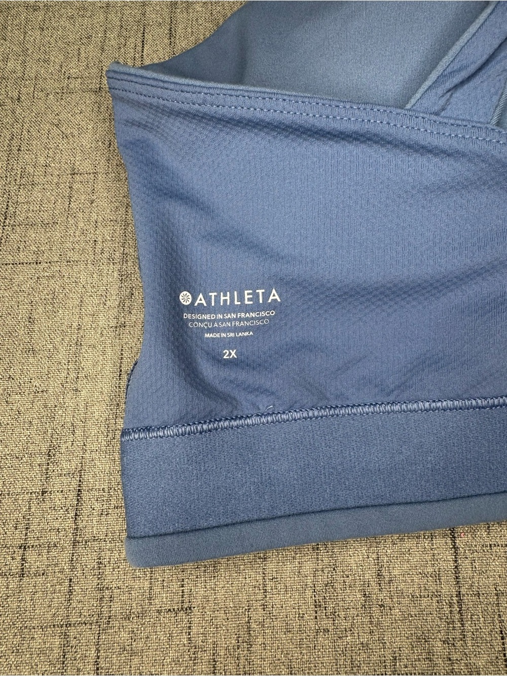 Athleta Asana Sports Bra Cottage Blue 2X D-DD Cup - Picture 10 of 12